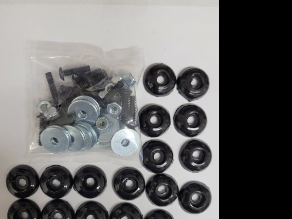 Plastic Body Mounting Kit BLACK